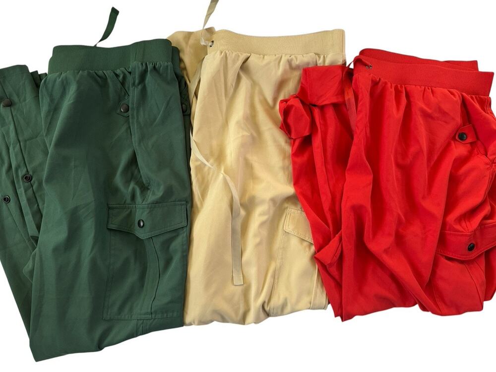 LuLaRoe 2XL LOT Of 3 Pull On Roll-Tab Sawyer Cargo Utility Active Pants #7166